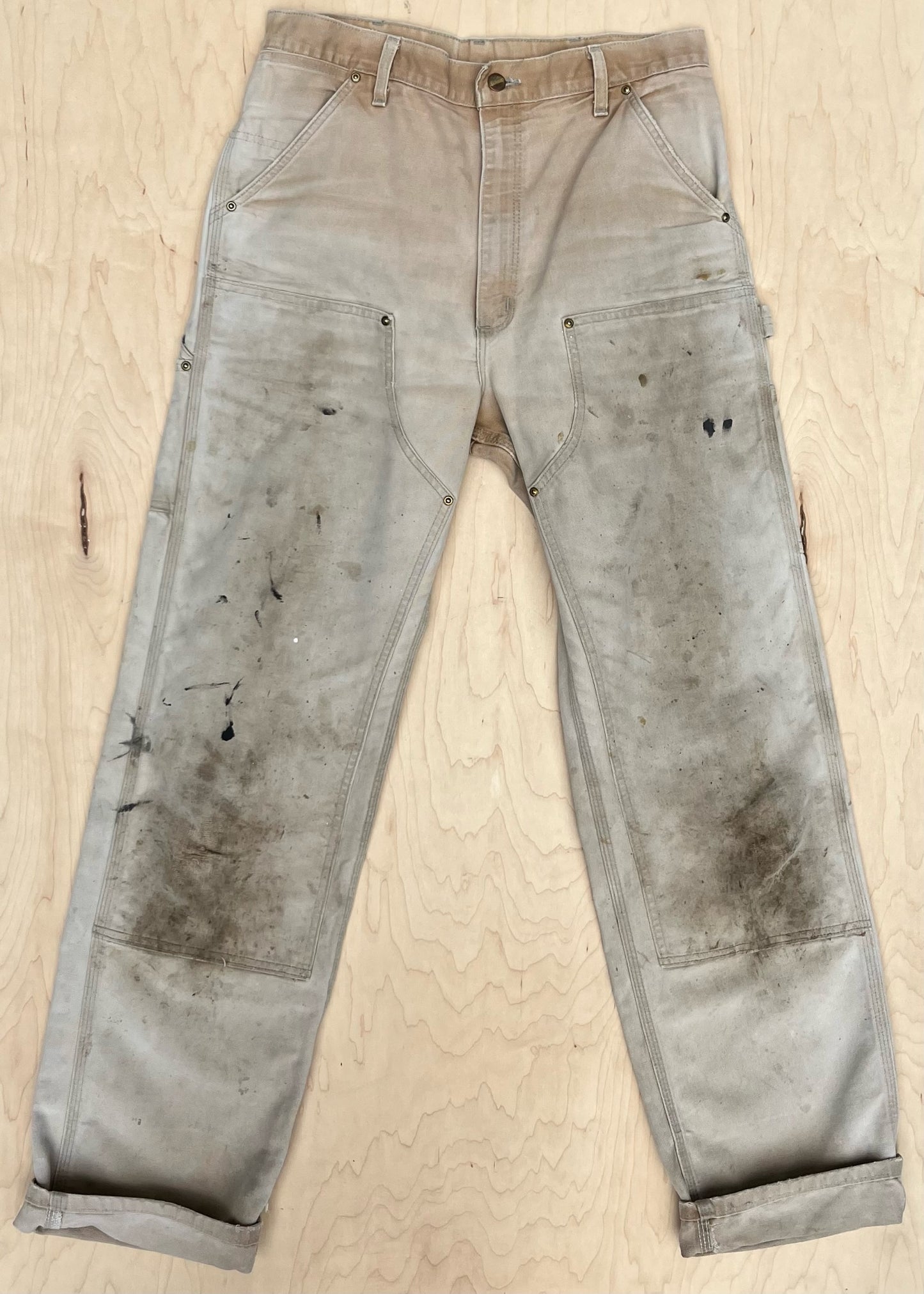 KHAKI CARHARTT PAINTERS WORKWEAR PANTS