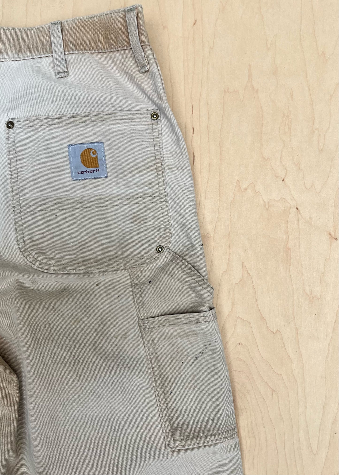 KHAKI CARHARTT PAINTERS WORKWEAR PANTS