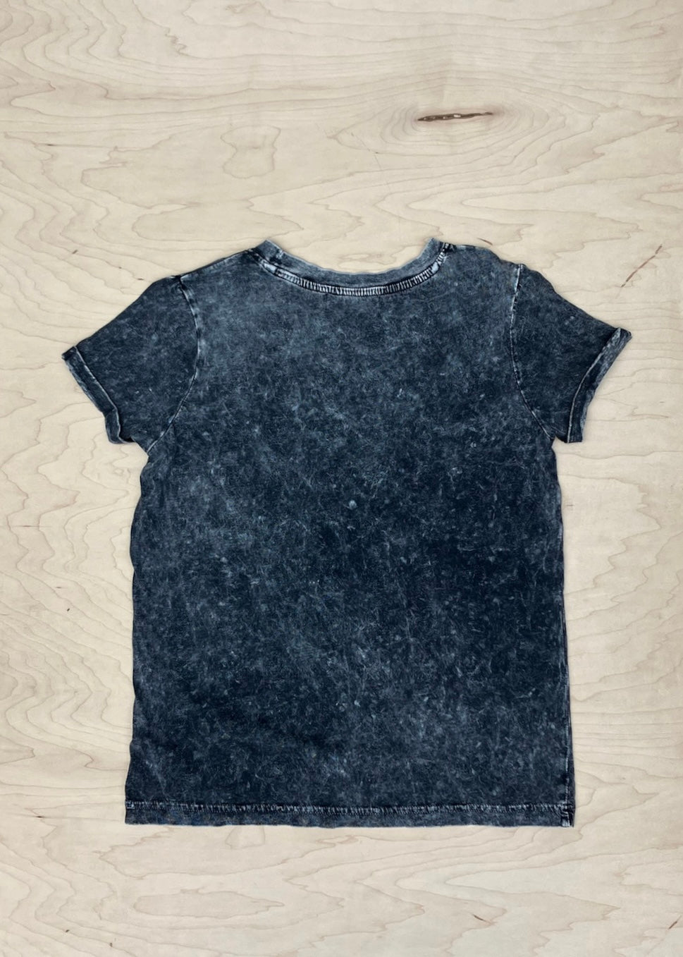 GREY ACID WASH TEE