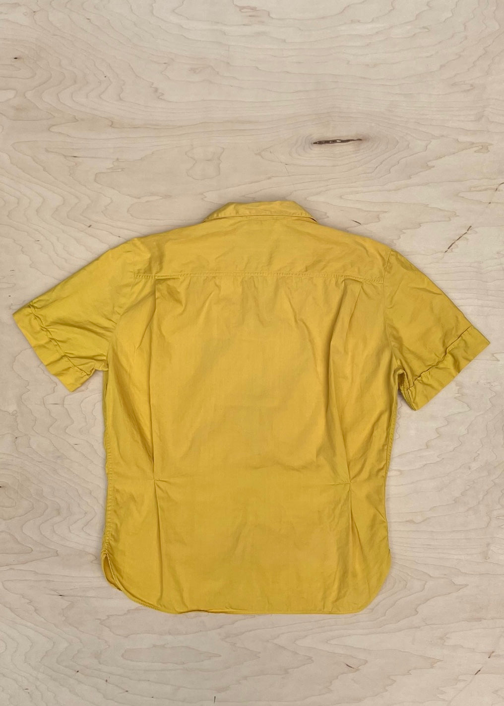 1950s YELLOW COLLARED BUTTONDOWN BLOUSE