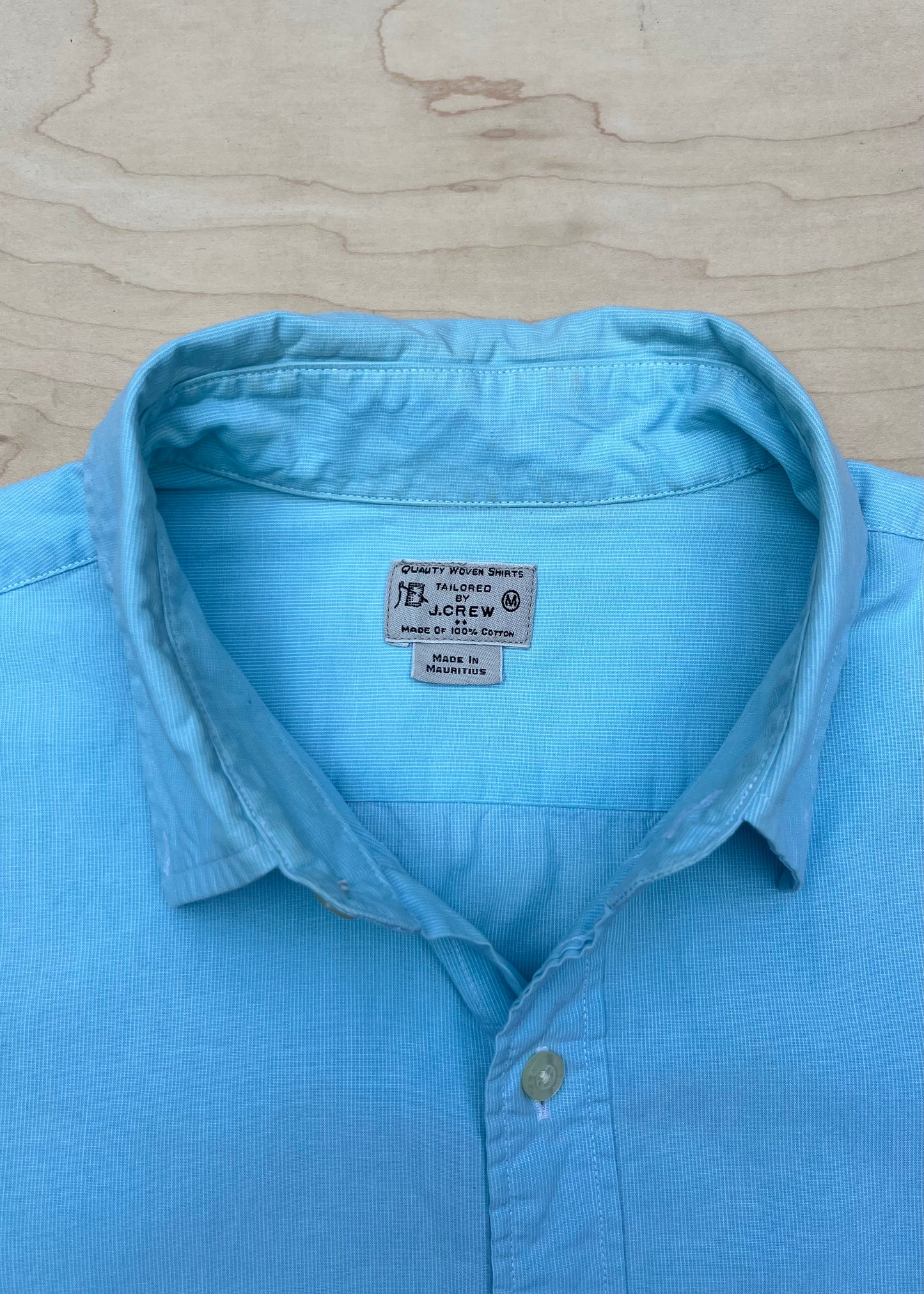BABY BLUE STRIPED BUTTONDOWN