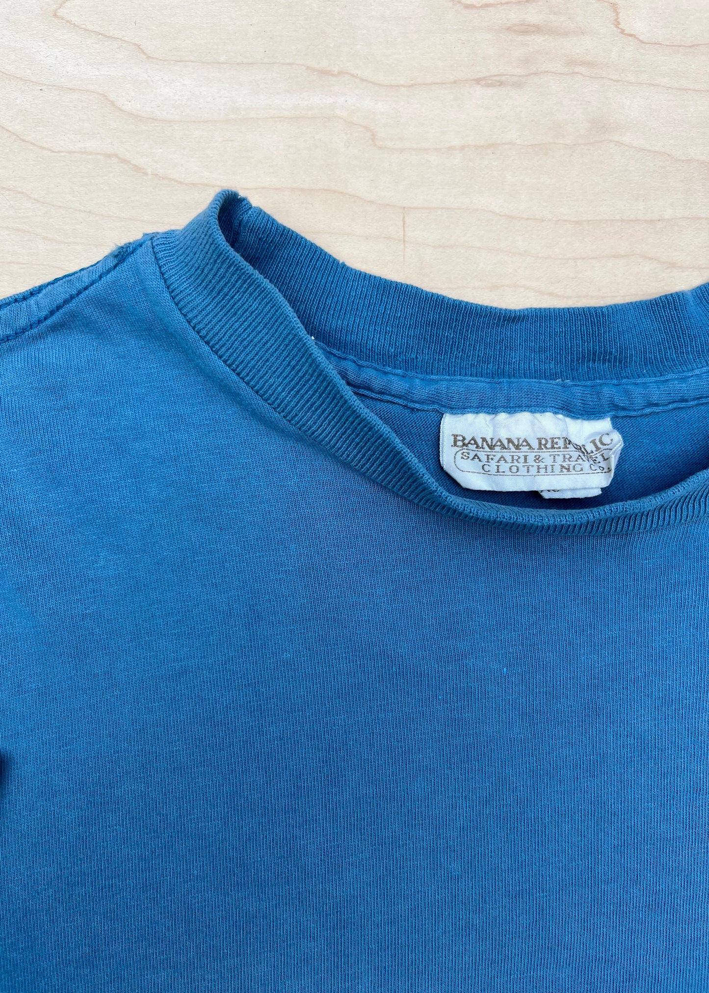 VINTAGE BANANA REPUBLIC BLUE TEE
