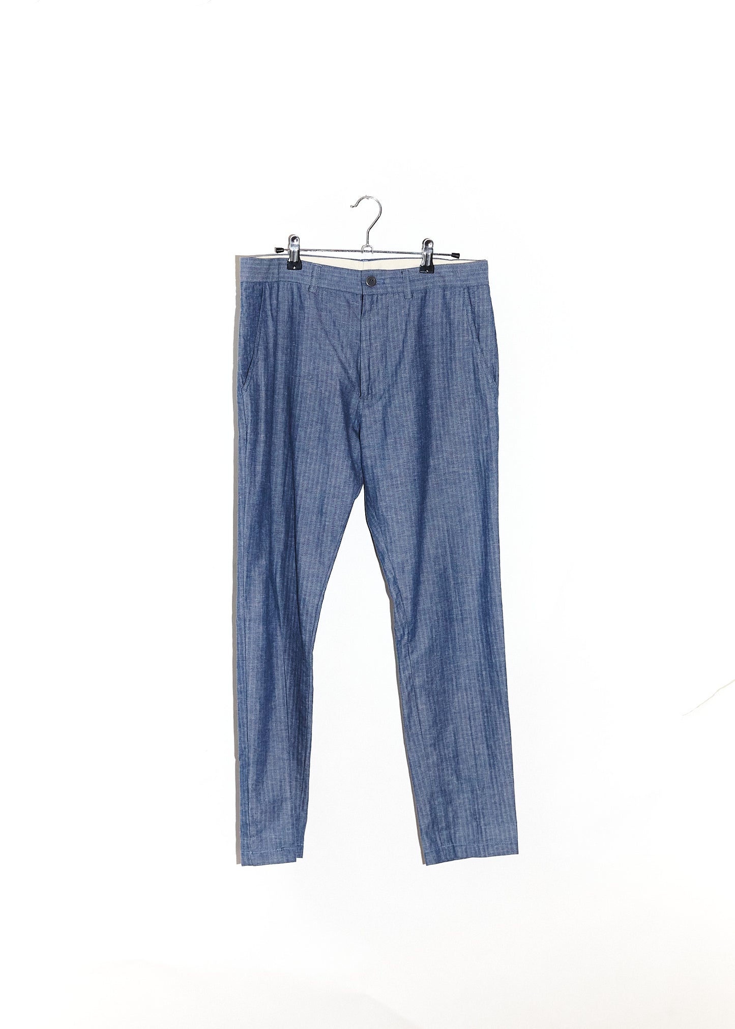 Navy Blue Striped Pants