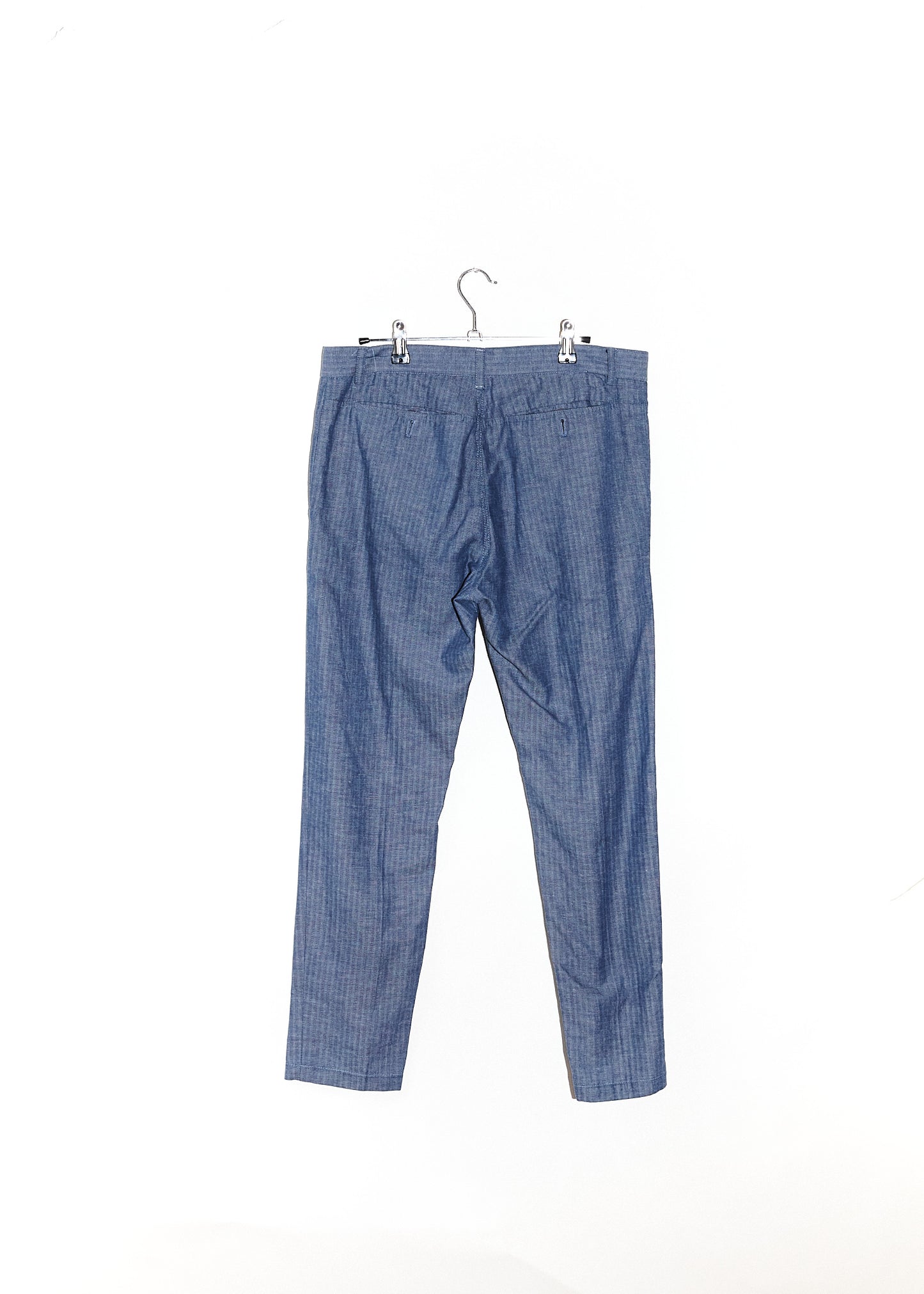 Navy Blue Striped Pants