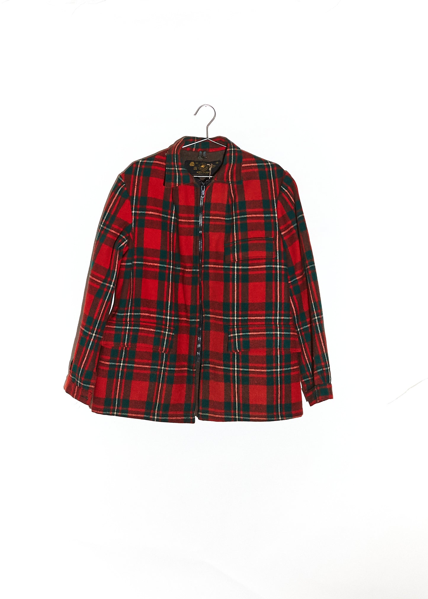 Red & Green Plaid Coat