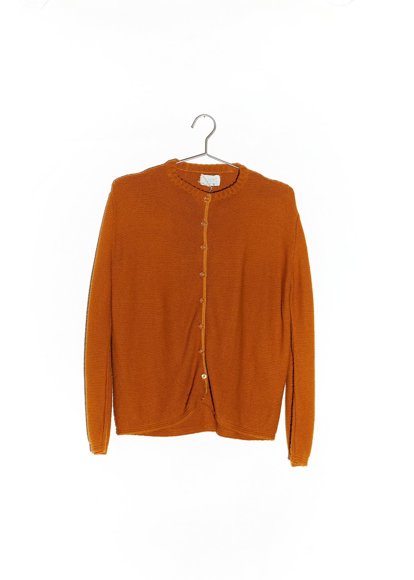 Rust Cardigan Sweater