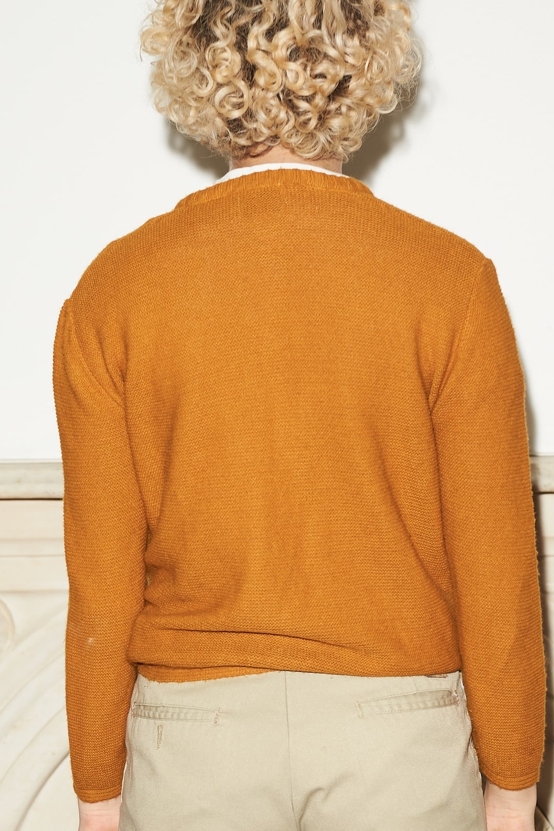 Rust Cardigan Sweater