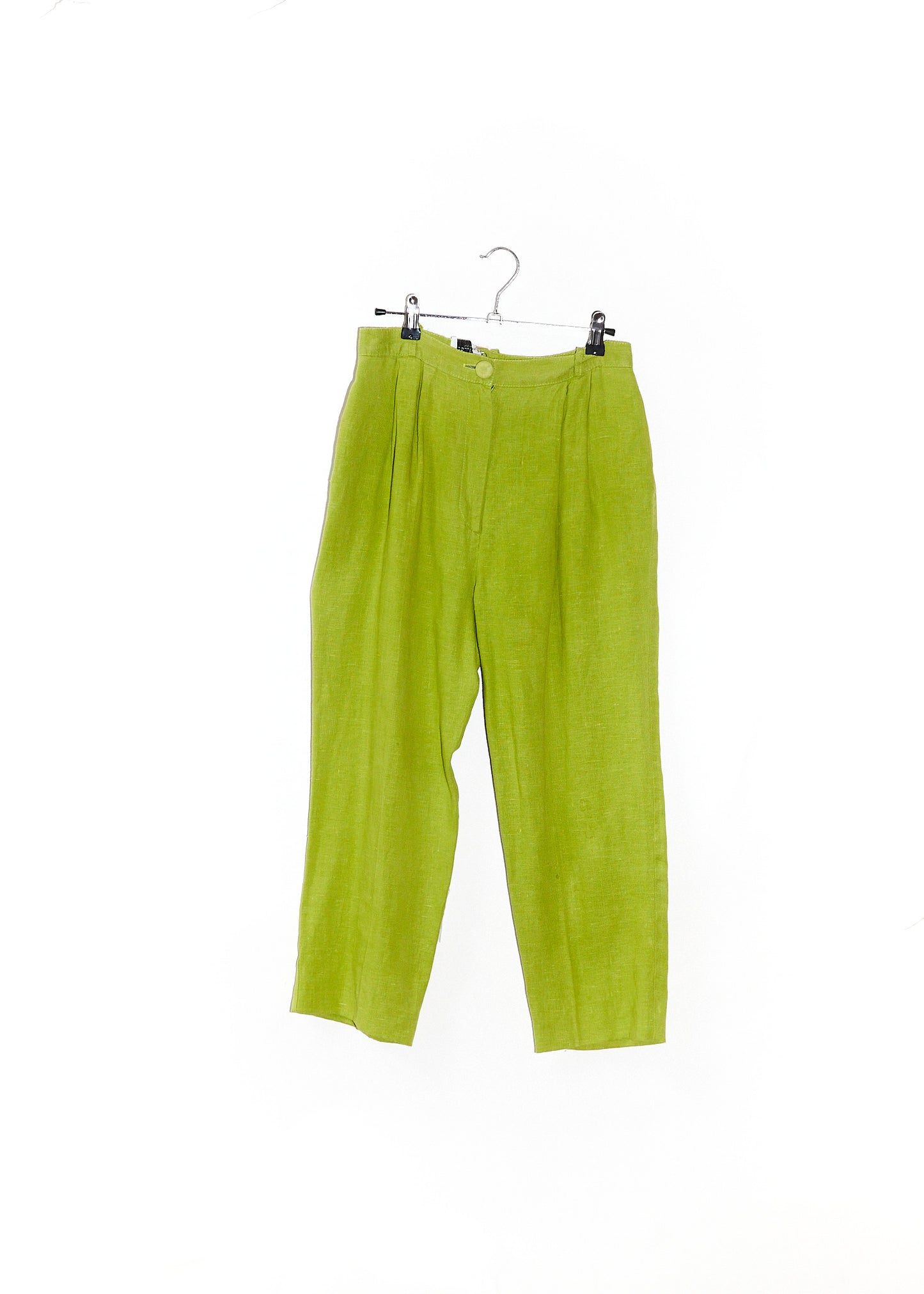 Lime Green Cotton Pants