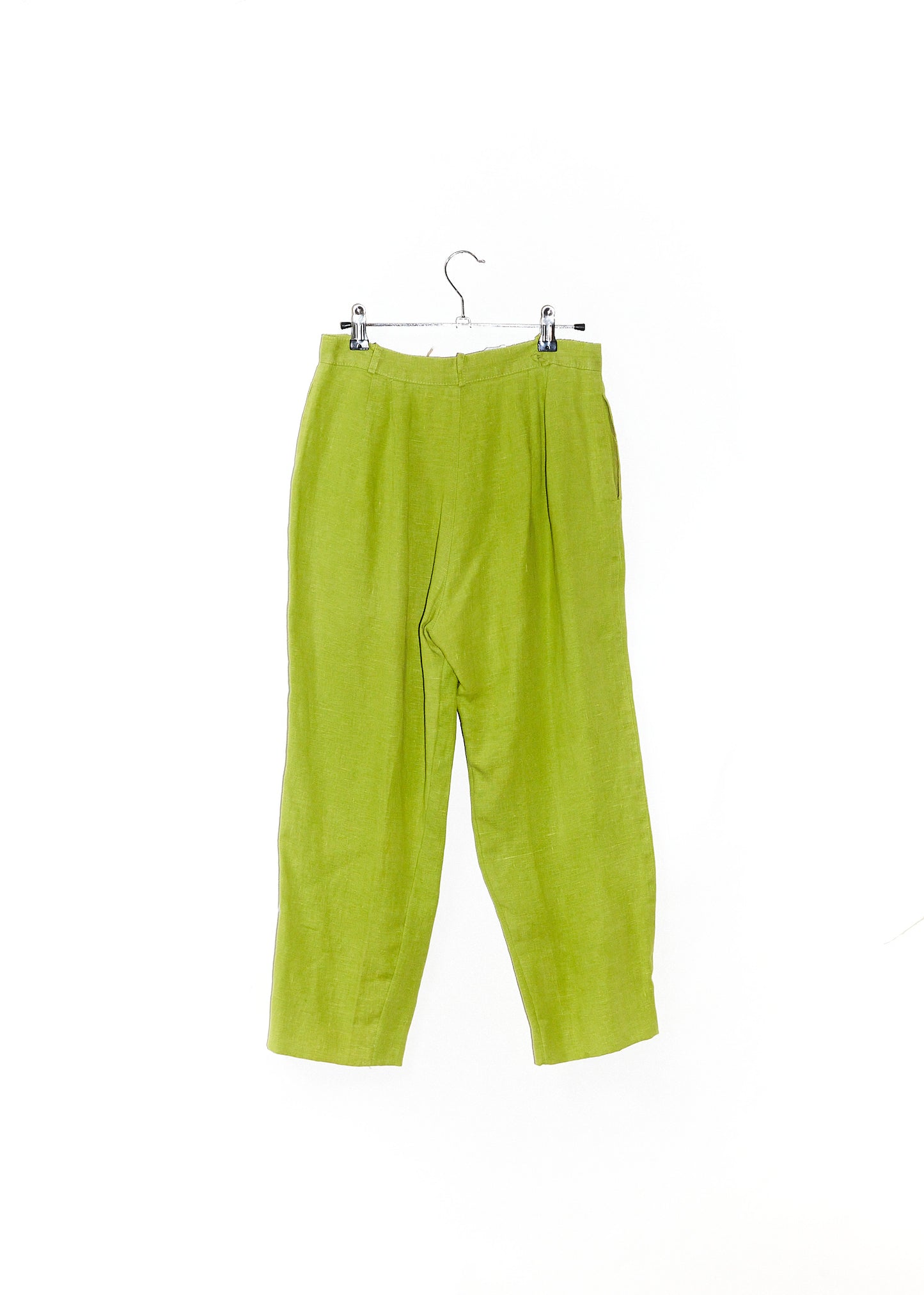 Lime Green Cotton Pants