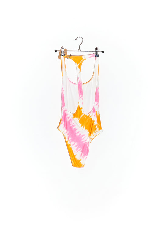 Pink/Yellow Tie Dyed Swimsuit