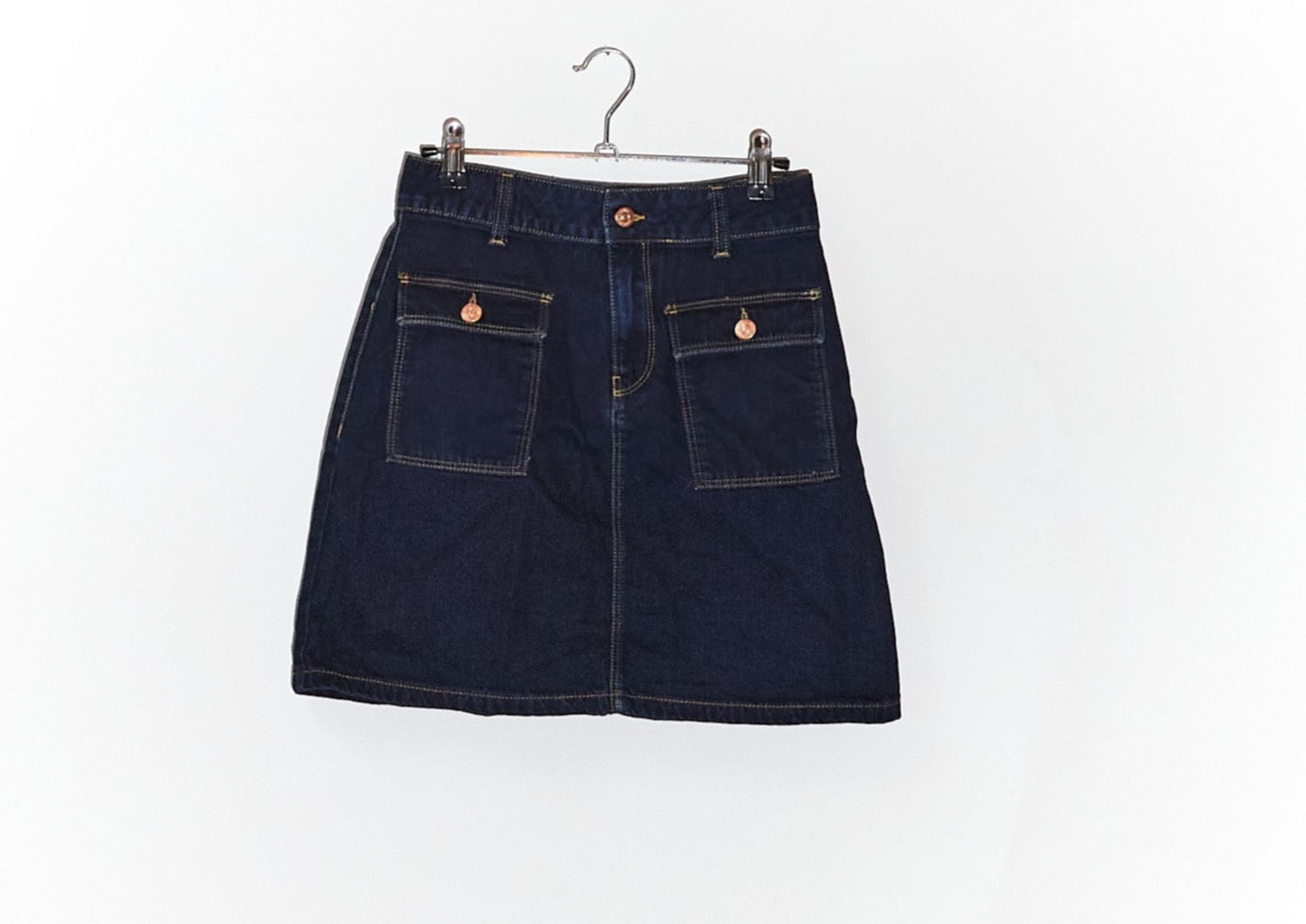 Dark Blue Jean Mini Skirt