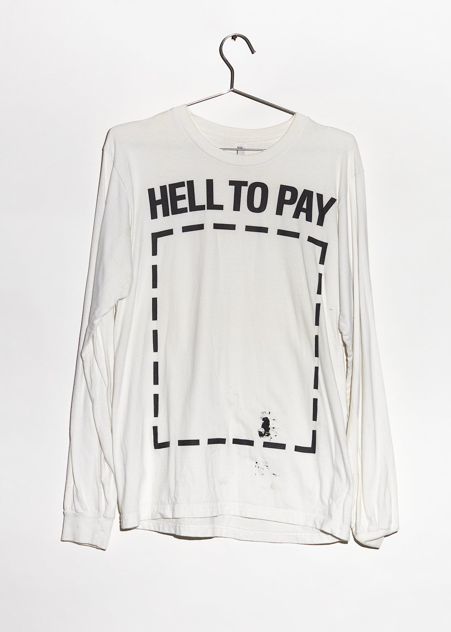 White ‘Hell To Pay’ Long Sleeve T-Shirt