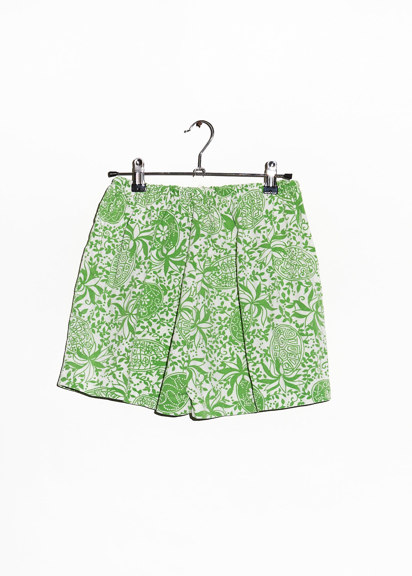 Floral Green Shorts