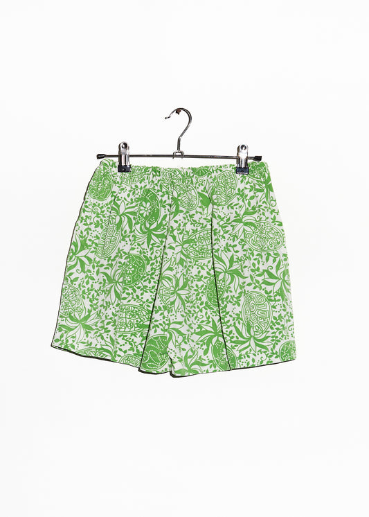 Floral Green Shorts