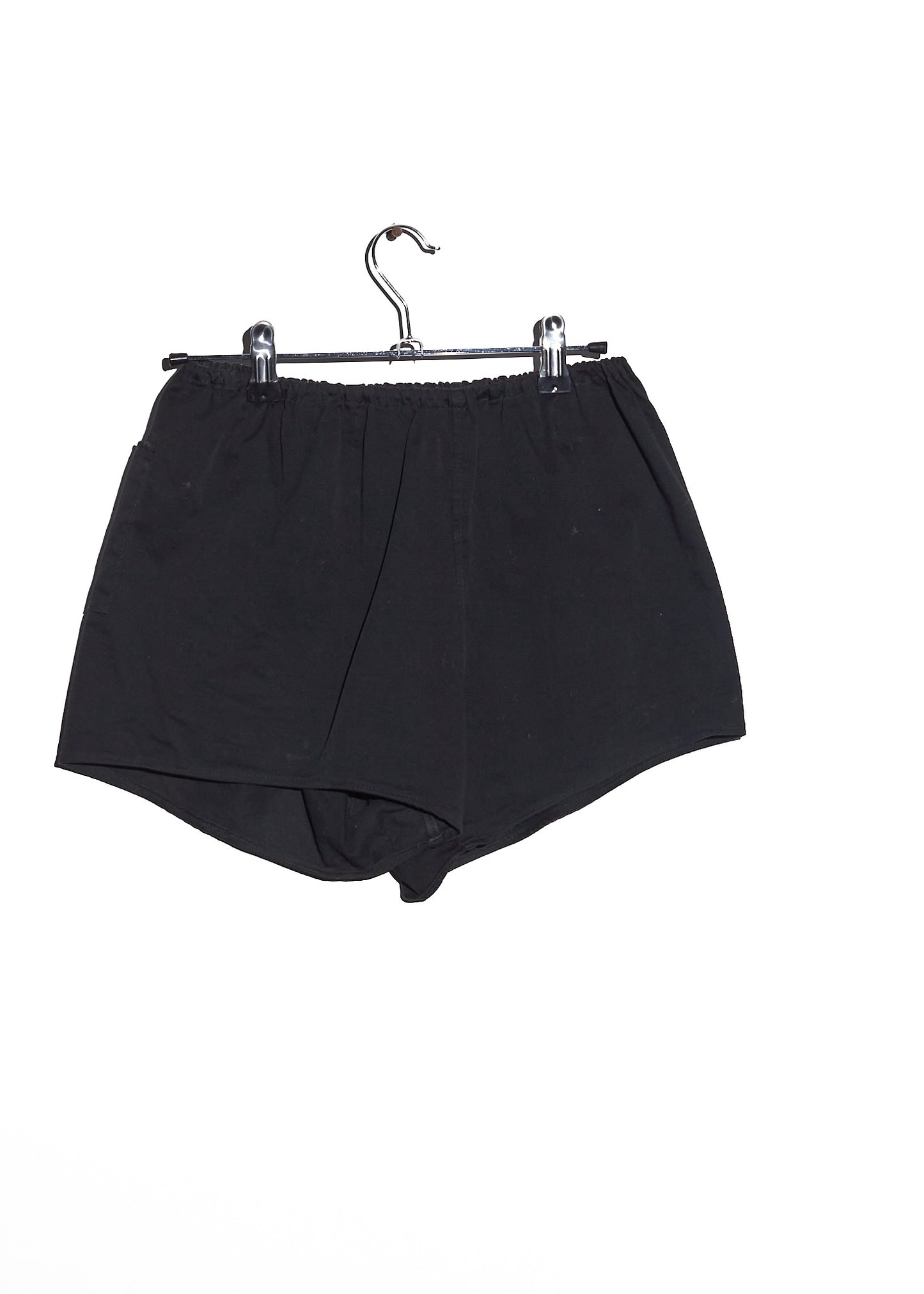 Black Cotton Shorts