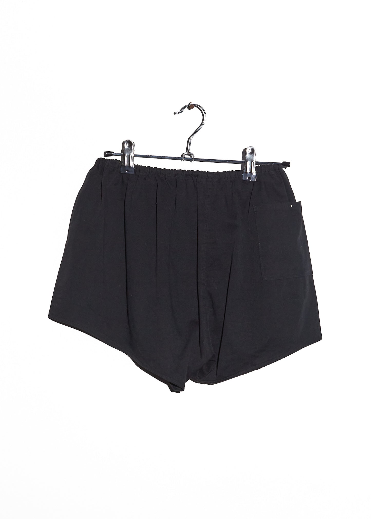 Black Cotton Shorts