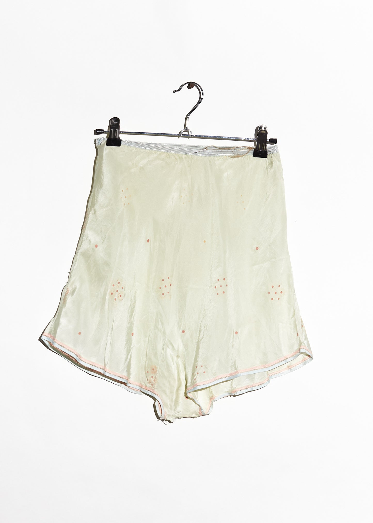 Cream Tiny Floral Shorts