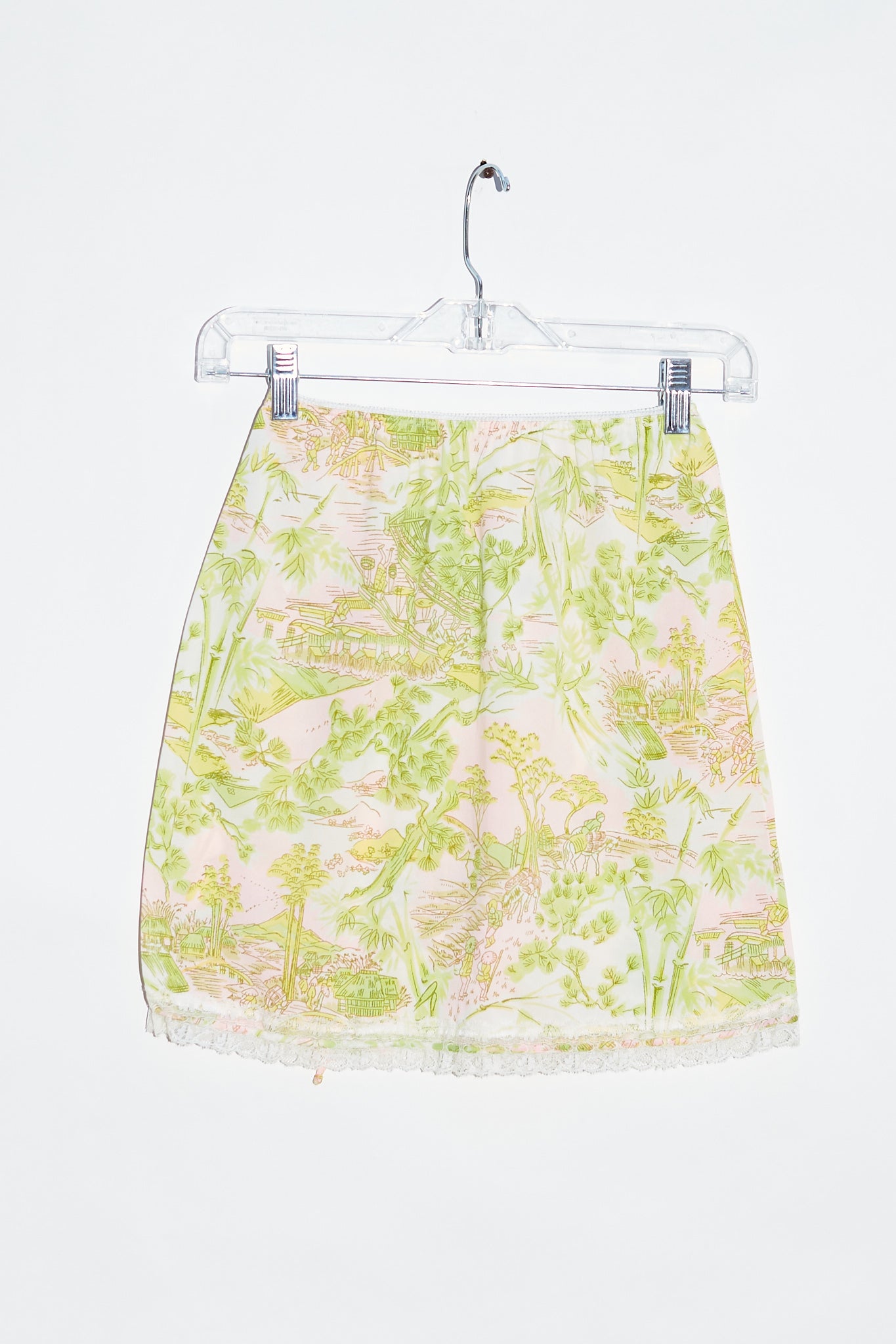 Green/Pink Pastel Mini Skirt